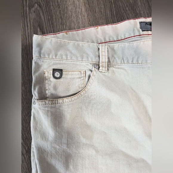READ. Alberto men's Beige Cotton Jeans.  Size 40/32. Stone Dyes Twill. Stained. - Picture 14 of 16